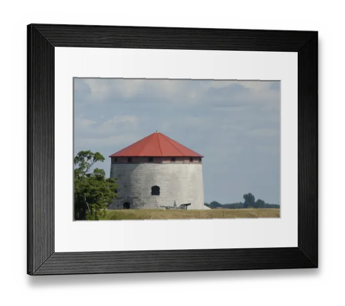 Framed Print : Ontario, Kingston. Historic Kingston Fortification tower (UNESCO) along Lake Ontario Framed Print : Ontario, Kingston. Historic Kingston Fortification tower (UNESCO) along Lake Ontario