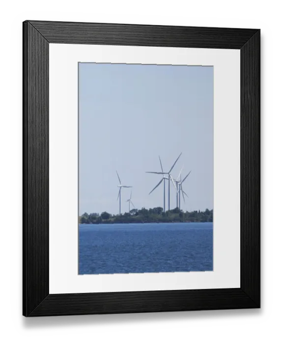 Framed Print : Canada, Ontario, Kingston. Wind turbines on Wolf Island located on Lake Ontario Framed Print : Canada, Ontario, Kingston. Wind turbines on Wolf Island located on Lake Ontario
