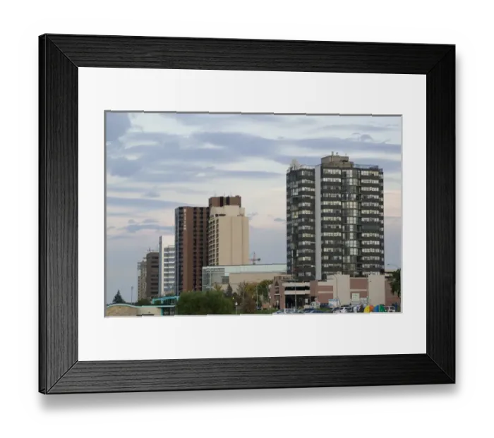 Framed Print : CANADA-Ontario-Windsor: City Skyline along Detroit River / Late Afternoon Framed Print : CANADA-Ontario-Windsor: City Skyline along Detroit River / Late Afternoon