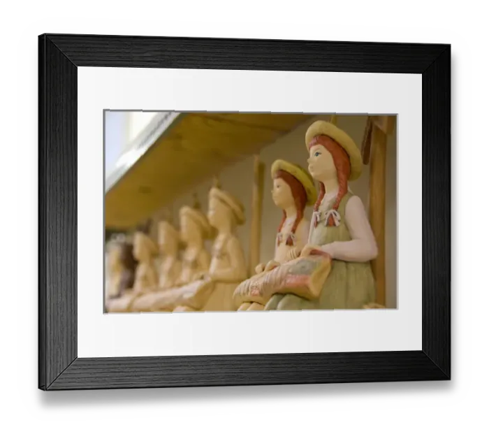 Framed Print : Canada, Prince Edward Island, Borden-Carleton. Cavendish Figurines Ltd. home of