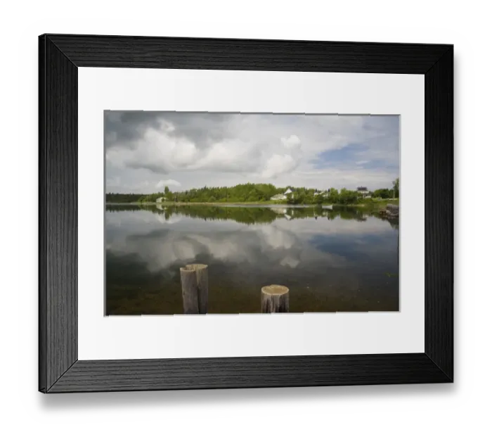 Framed Print : Canada, Prince Edward Island, Corran Ban. Reflection in Winter River
