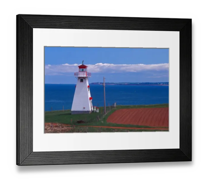 Framed Print : N. A. Canada, Prince Edward Island. Cape Tryon lighthouse Framed Print : N. A. Canada, Prince Edward Island. Cape Tryon lighthouse