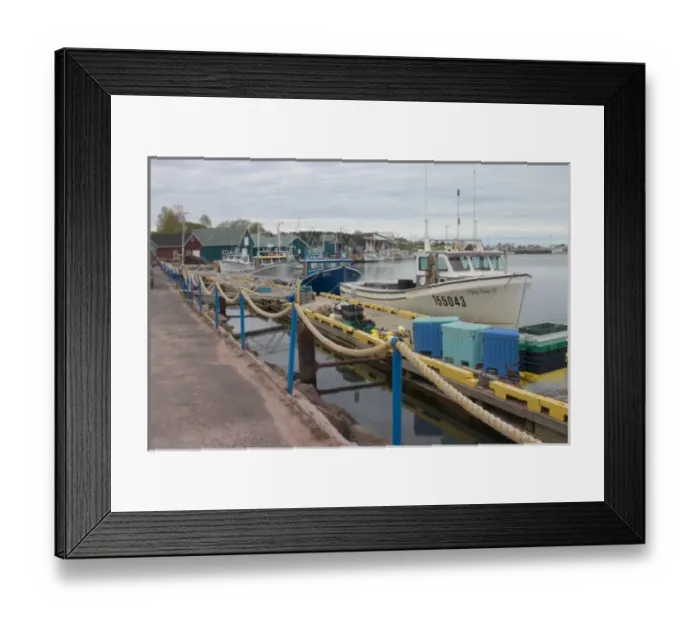 Framed Print : NA, Canada, Prince Edward Island. Boats in North Rustico Harbour Framed Print : NA, Canada, Prince Edward Island. Boats in North Rustico Harbour