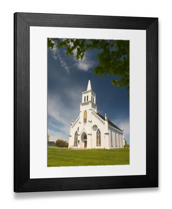 Framed Print : NA, Canada, Prince Edward Island. Malpeque United Church