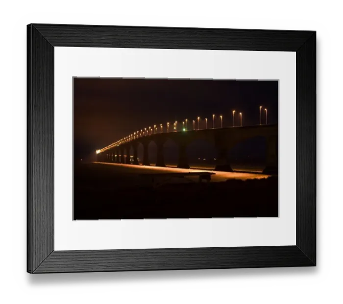 Framed Print : NA, Canada, Prince Edward Island, Borden-Carleton. Confederation Bridge linking Framed Print : NA, Canada, Prince Edward Island, Borden-Carleton. Confederation Bridge linking