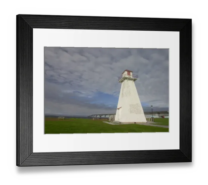 Framed Print : NA, Canada, Prince Edward Island. Borden-Carleton lighthouse