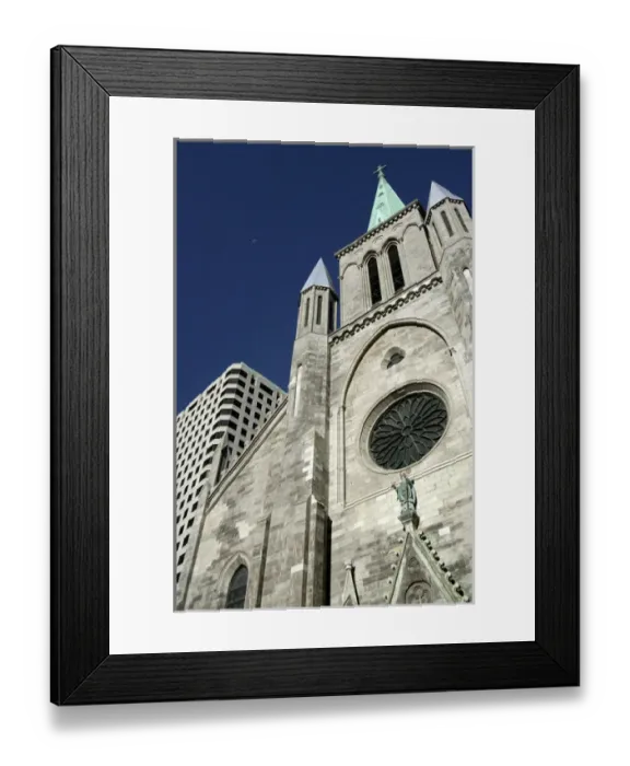 Framed Print : Canada, Quebec, Montreal. St. Patricks Basilica. IMAGE RESTRICTED: Not available Framed Print : Canada, Quebec, Montreal. St. Patricks Basilica. IMAGE RESTRICTED: Not available