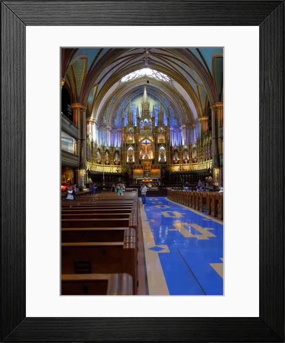 Framed Print : Canada, Quebec, Montreal. Interior of Notre Dame Basilica of Montreal (aka Basilique Framed Print : Canada, Quebec, Montreal. Interior of Notre Dame Basilica of Montreal (aka Basilique