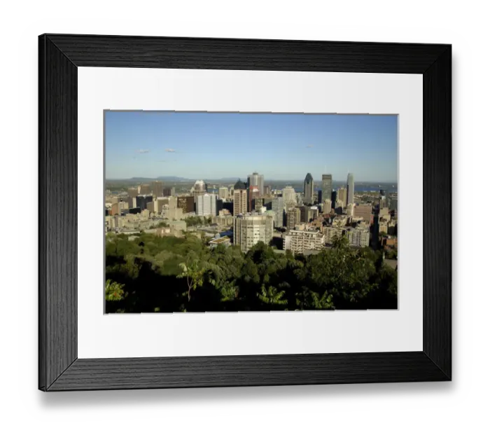 Framed Print : Canada, Quebec, Montreal. City overview from Mount Royal (aka Parc Mont-Royal) St Framed Print : Canada, Quebec, Montreal. City overview from Mount Royal (aka Parc Mont-Royal) St