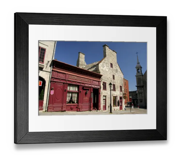 Framed Print : Canada, Quebec, Montreal. Historic Pierre du Calvet House. IMAGE RESTRICTED: Not