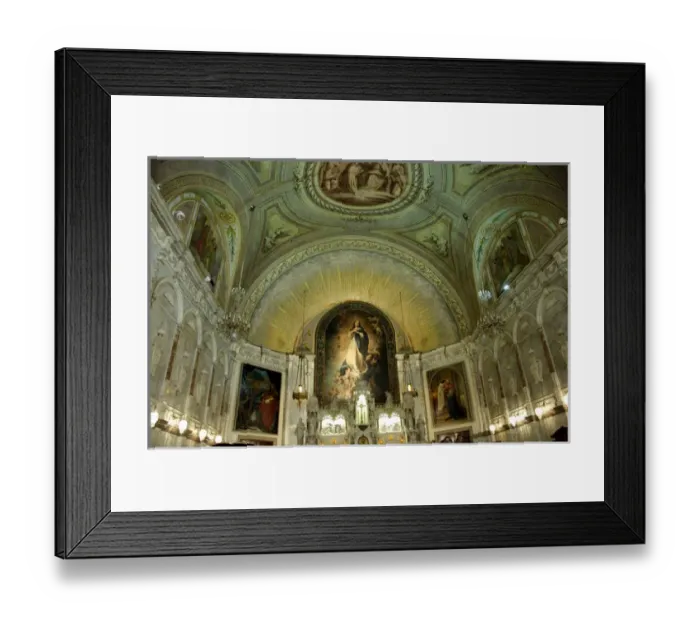 Framed Print : Canada, Quebec, Montreal. Notre Dame-de-Bonsecours Chapel & Marguerite-Bourgeoys Museum