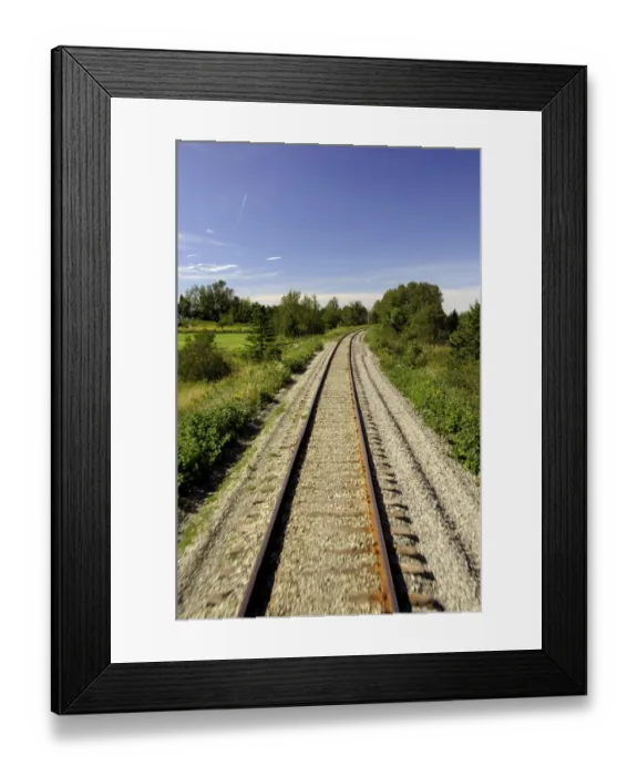 Framed Print : Canada, Quebec. VIA Rail Canada train The Chaleur between Montreal & Gaspesie Framed Print : Canada, Quebec. VIA Rail Canada train The Chaleur between Montreal & Gaspesie