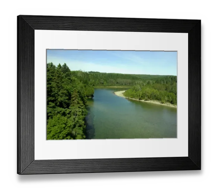 Framed Print : Canada, Quebec. VIA Rail Canada train The Chaleur between Montreal & Gaspesie
