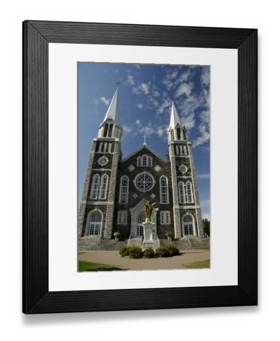 Framed Print : Canada, Quebec, Charlevoix region. St. Pauls Bay (aka Baie-Saint-Paul). St. Pauls church Framed Print : Canada, Quebec, Charlevoix region. St. Pauls Bay (aka Baie-Saint-Paul). St. Pauls church