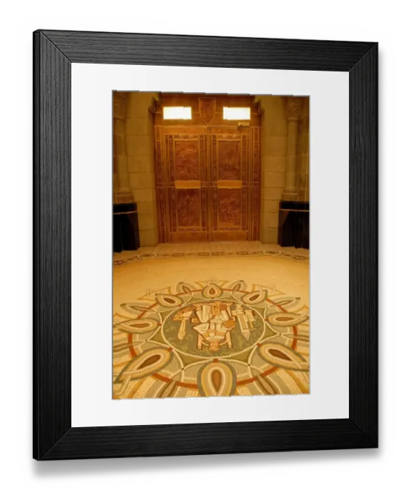 Framed Print : Canada, Quebec. Shrine of Saint Anne of Beaupre basilica, shrine to the mother of Virgin Mary