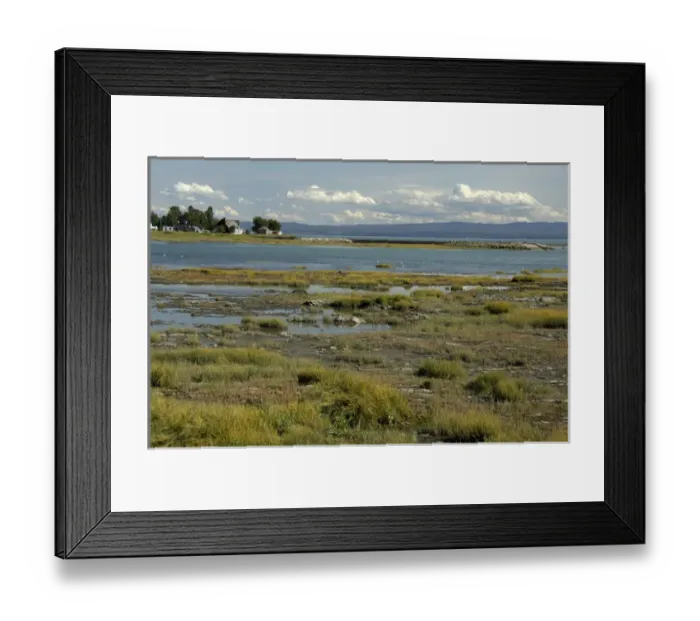 Framed Print : Canada, Quebec, Charlevoix region. Views of the St. Lawrence river from the island Framed Print : Canada, Quebec, Charlevoix region. Views of the St. Lawrence river from the island