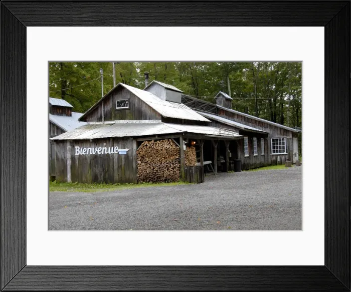 Framed Print : Canada, Quebec. Sugar Shack (aka le Chemin du Roy). Property Release. IMAGE RESTRICTED Framed Print : Canada, Quebec. Sugar Shack (aka le Chemin du Roy). Property Release. IMAGE RESTRICTED