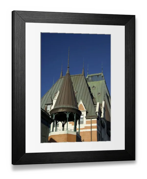 Framed Print : Canada, Quebec, Quebec City. Fairmont Chateau Frontenac. IMAGE RESTRICTED: Not available