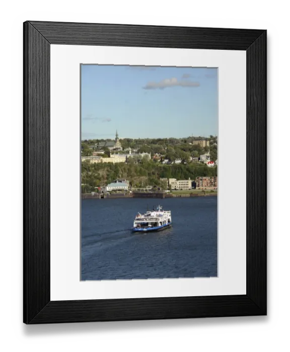 Framed Print : Canada, Quebec, Quebec City. Local ferry on the St. Lawrence river, port area. IMAGE RESTRICTED Framed Print : Canada, Quebec, Quebec City. Local ferry on the St. Lawrence river, port area. IMAGE RESTRICTED