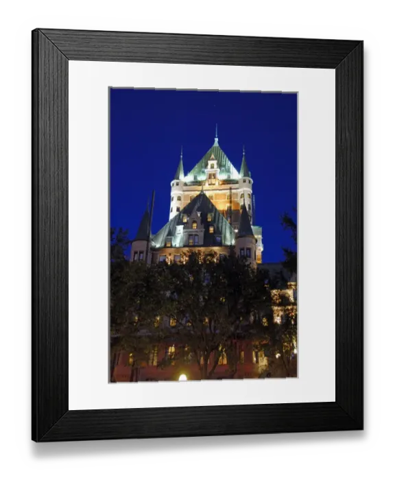 Framed Print : Canada, Quebec, Quebec City. Fairmont Chateau Frontenac. IMAGE RESTRICTED: Not available