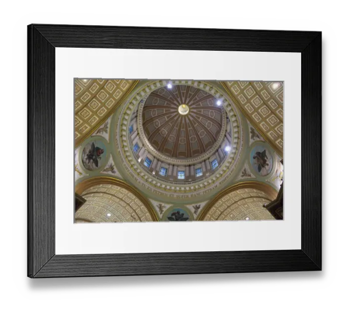 Framed Print : Canada, Quebec, Montreal. Cathedrale Marie-Reine-du-Monde ornate ceiling Framed Print : Canada, Quebec, Montreal. Cathedrale Marie-Reine-du-Monde ornate ceiling