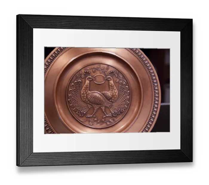 Framed Print : Canada, Quebec, Albert Gilles Cuivres D Art (aka Economuseum of Copper Art)