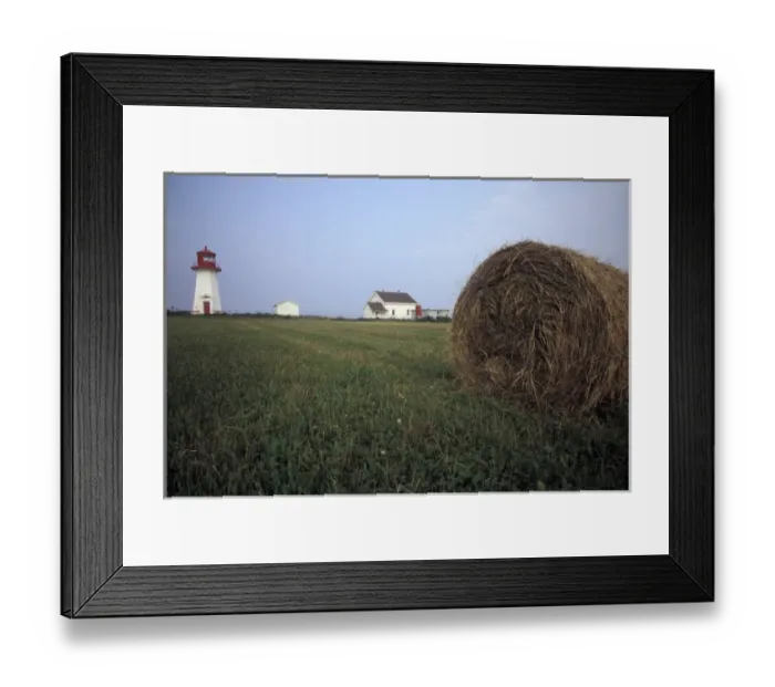 Framed Print : North America, Canada, Quebec, Gaspe Peninsula (Gaspesie) Cape d Espoir Lighthouse