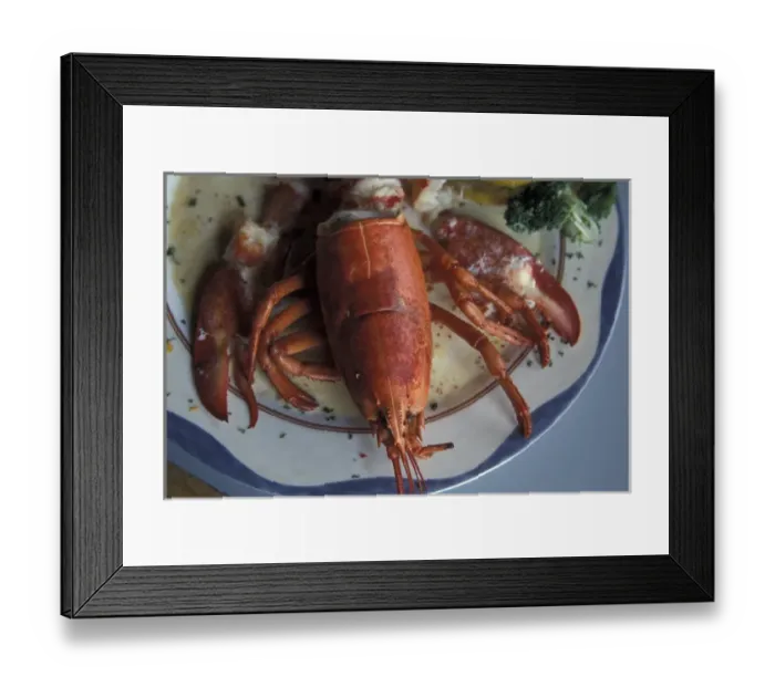 Framed Print : North America, Canada, Quebec, Gaspe Peninsula (Gaspesie), Perce Local lobster