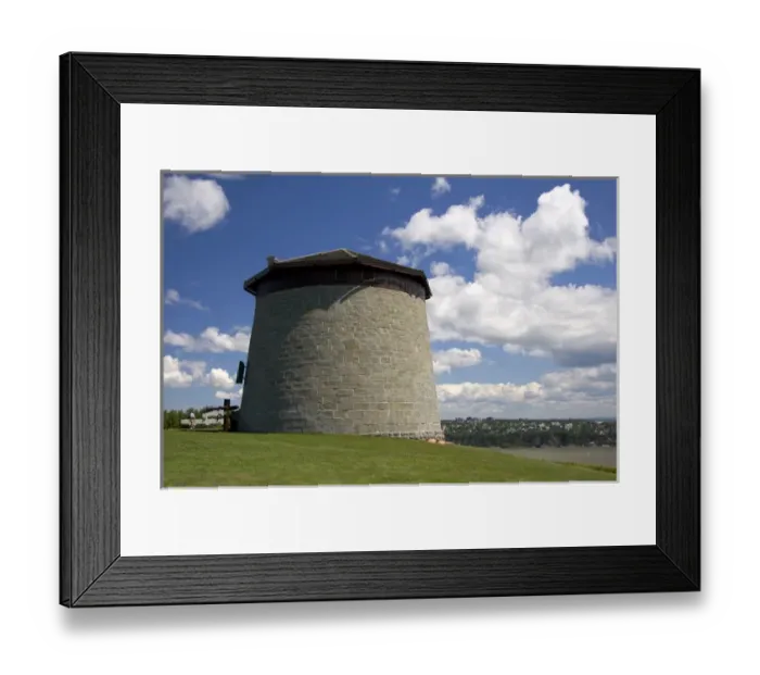 Framed Print : The Martello Tower part of the Citadel Fort at Quebec City, Quebec, Canada