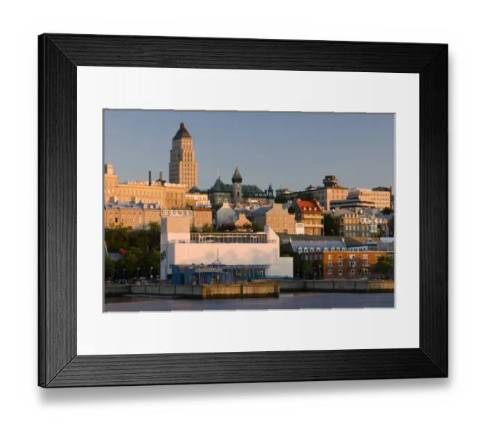 Framed Print : Last light on Quebec City Framed Print : Last light on Quebec City