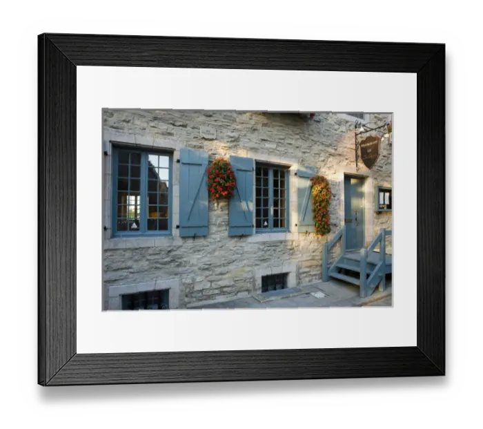 Framed Print : The Lower Town section of Quebec Citys Old Town Framed Print : The Lower Town section of Quebec Citys Old Town