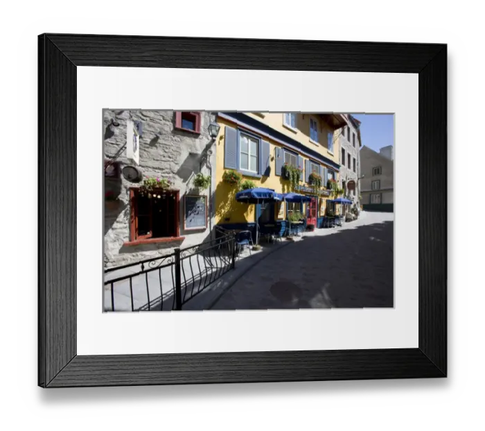 Framed Print : The Lower Town section of Quebec Citys Old Town Framed Print : The Lower Town section of Quebec Citys Old Town