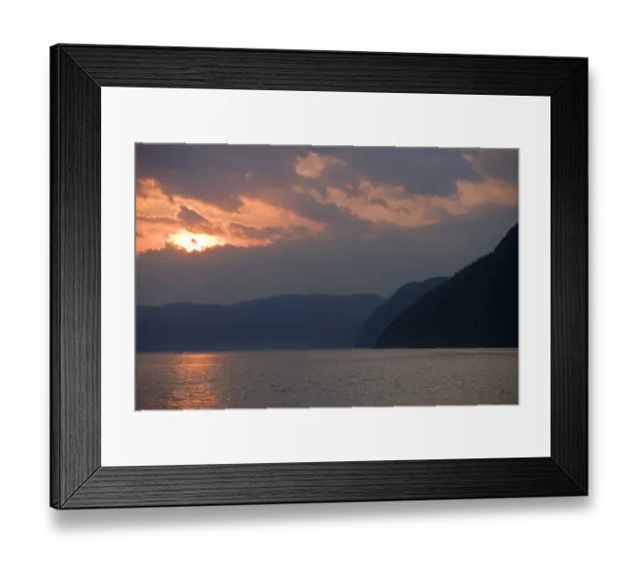 Framed Print : A scene from the water in the Saguenay Fjord. Parc du Saguenay, Quebec, Canada Framed Print : A scene from the water in the Saguenay Fjord. Parc du Saguenay, Quebec, Canada