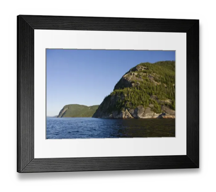 Framed Print : A scene from the water in the Saguenay Fjord. Parc du Saguenay, Quebec, Canada Framed Print : A scene from the water in the Saguenay Fjord. Parc du Saguenay, Quebec, Canada