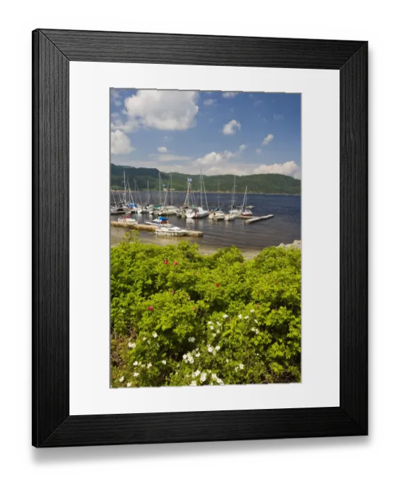Framed Print : The harbor in the village of l Anse St. Jean on the Saguenay River Framed Print : The harbor in the village of l Anse St. Jean on the Saguenay River