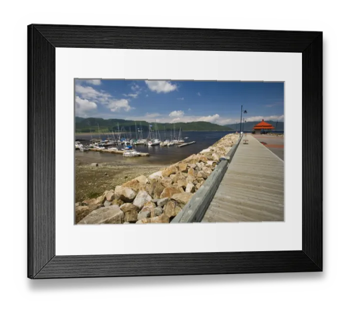 Framed Print : The harbor in the village of l Anse St. Jean on the Saguenay River Framed Print : The harbor in the village of l Anse St. Jean on the Saguenay River