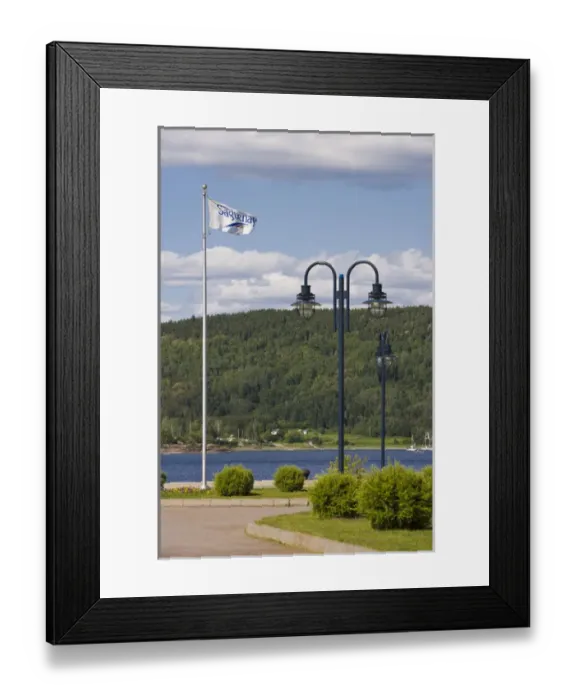 Framed Print : View of the Saguenay River from the port of La Baie (Ville Saguenay. ) Framed Print : View of the Saguenay River from the port of La Baie (Ville Saguenay. )