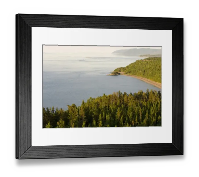 Framed Print : The confluence of the Saguenay and St. Lawrence rivers in the Parc du Saguenay in Framed Print : The confluence of the Saguenay and St. Lawrence rivers in the Parc du Saguenay in