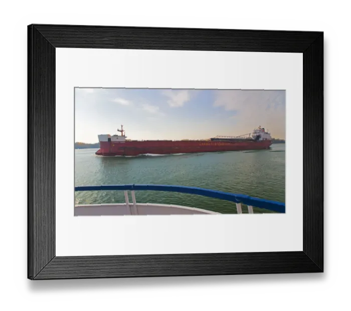 Framed Print : Sailing down The St. Lawrence River towards Montreal Framed Print : Sailing down The St. Lawrence River towards Montreal