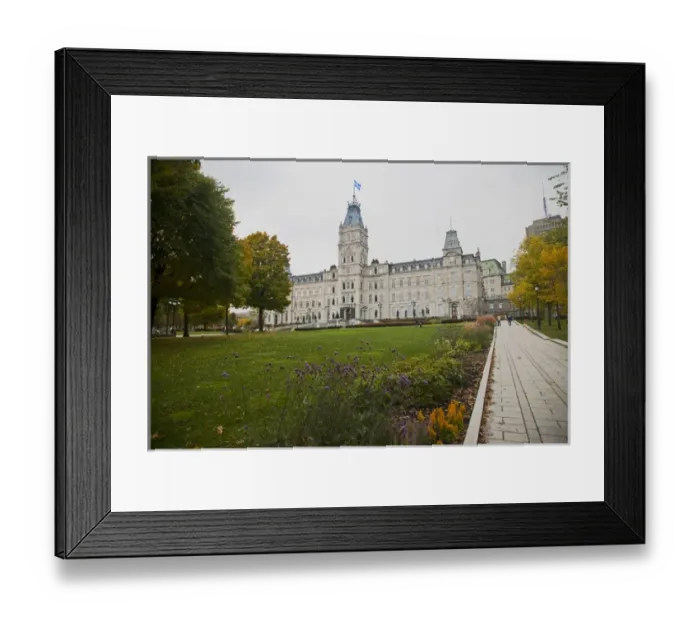 Framed Print : A view of upper Quebec City. The Parlament Building Framed Print : A view of upper Quebec City. The Parlament Building