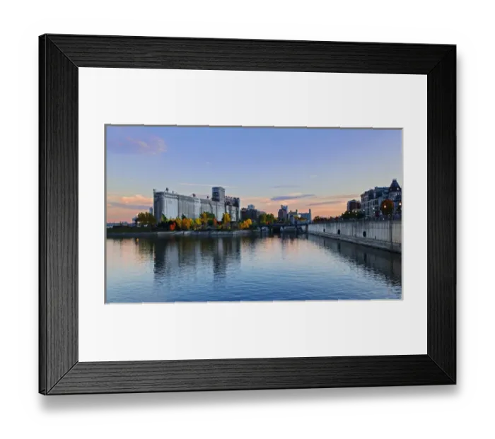 Framed Print : Sights of Montreal, waterfront view of the Port of Montreal Framed Print : Sights of Montreal, waterfront view of the Port of Montreal