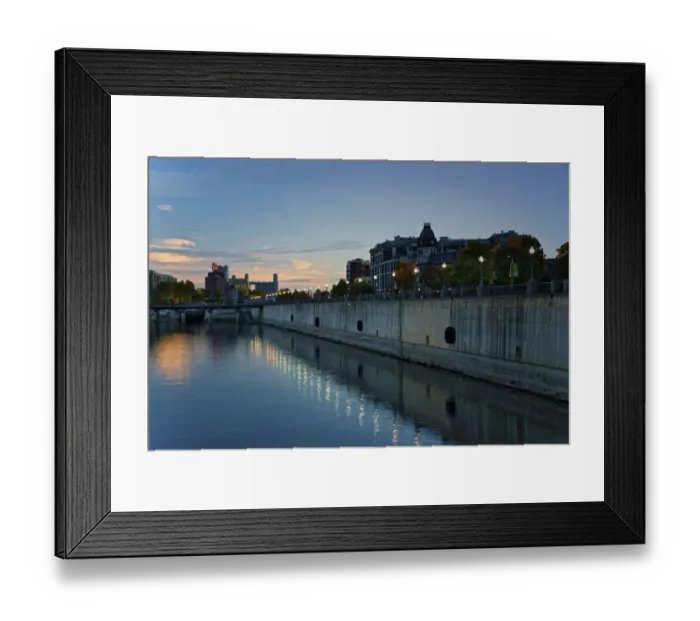 Framed Print : Sights of Montreal, waterfront view Framed Print : Sights of Montreal, waterfront view