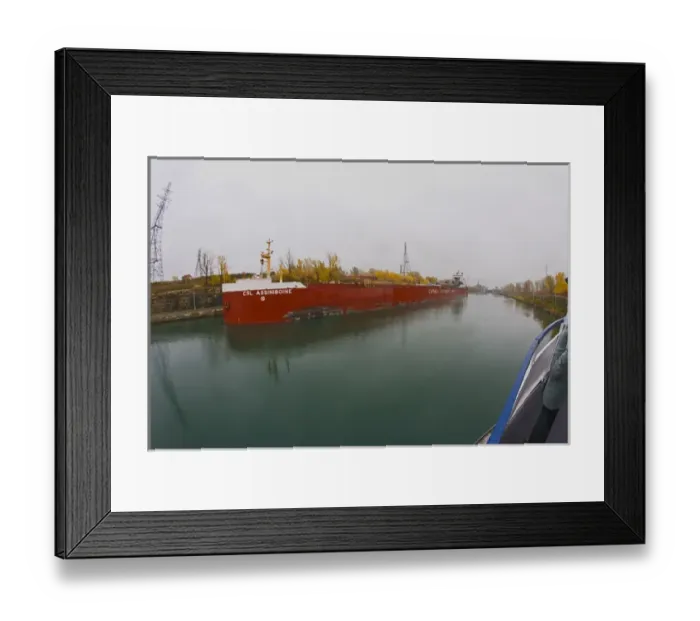 Framed Print : Sailing towards locks on the St. Lawrence River Framed Print : Sailing towards locks on the St. Lawrence River