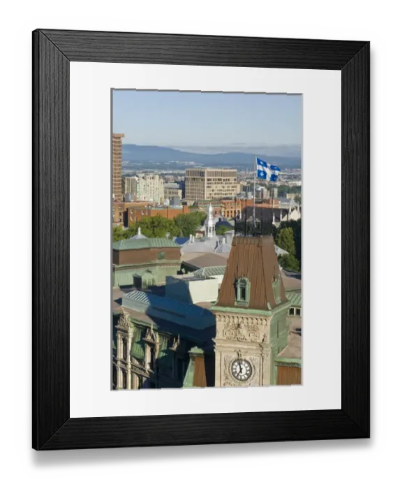 Framed Print : Quebec City, Quebec, Canada. Looking down on the Old City Framed Print : Quebec City, Quebec, Canada. Looking down on the Old City