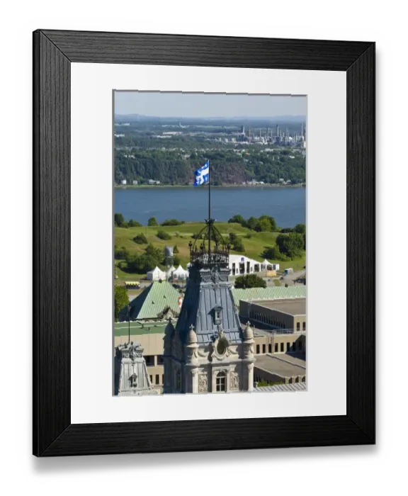 Framed Print : Quebec City, Quebec, Canada. Looking down on the Old City Framed Print : Quebec City, Quebec, Canada. Looking down on the Old City