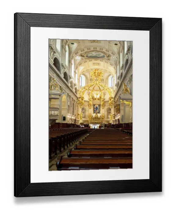 Framed Print : Quebec City, Quebec, Canada. Notre Dame Cathedral Framed Print : Quebec City, Quebec, Canada. Notre Dame Cathedral