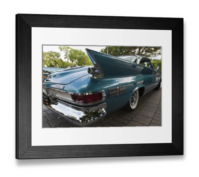 Framed Print : Quebec City, Quebec, Canada. 61 Chrysler Windsor 2dr hardtop