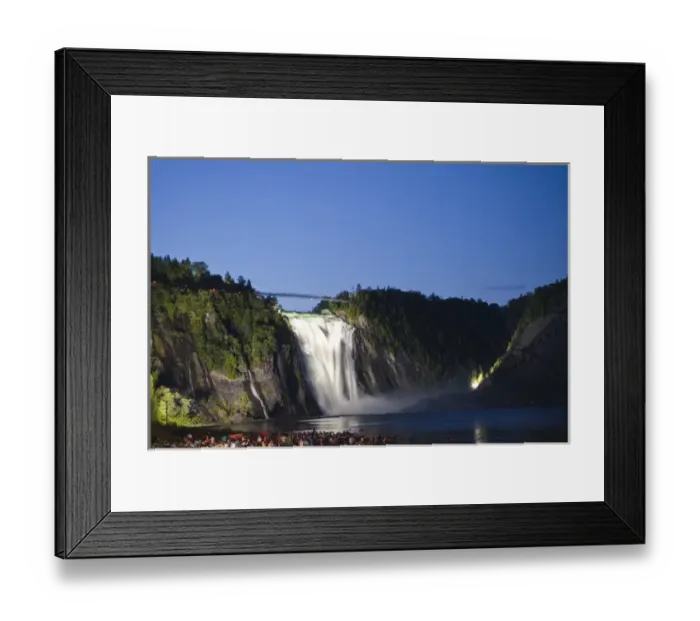 Framed Print : Quebec City, Quebec, Canada. Parc de la Chute-Montmorency (Montmorency Falls Park)
