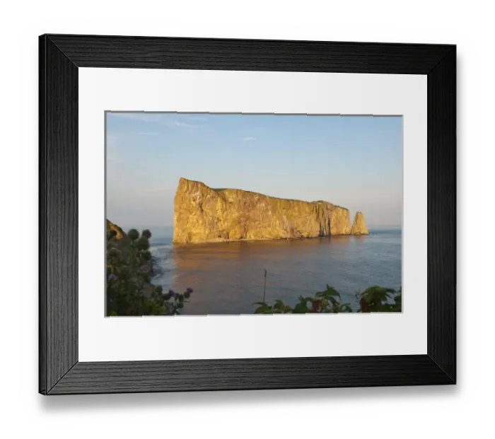Framed Print : Quebec, Canada. Perce and Rocher Perce (Perce Rock) Framed Print : Quebec, Canada. Perce and Rocher Perce (Perce Rock)