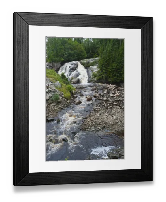 Framed Print : Quebec, Canada. Waterfalls near Colombier Framed Print : Quebec, Canada. Waterfalls near Colombier